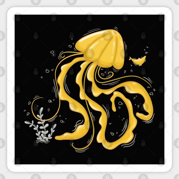 Jellyfish time Sticker by Xatutik-Art